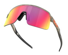 Oakley Sonnenbrille Sutro Lite (Glasfarbe: Prizm road) grau matt - 1 Brille mit Hartschalenetui